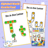Dot and Color ABC Do-A-Dot Workbook product image 6 showing printed book details for screen-free reading and learning