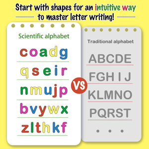 2-Book Alphabet Learning Set: Fun Interactive Phonics Training to Help Kids Master All 26 Letters Easily