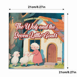 Children's Wolf and the Seven Little Goats fairy tale picture book for family reading and imagination