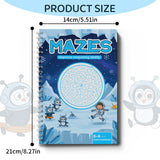 Progressive maze puzzle pages for ages 6 to 9