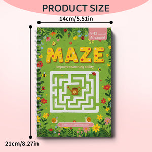 Complex maze challenge pages for ages 9 to 12