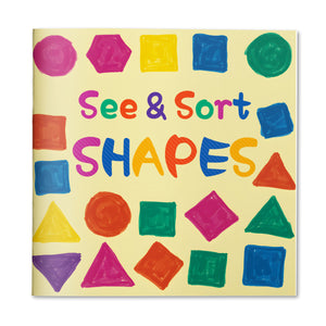 See and Sort Shapes sensory picture book for toddlers cover