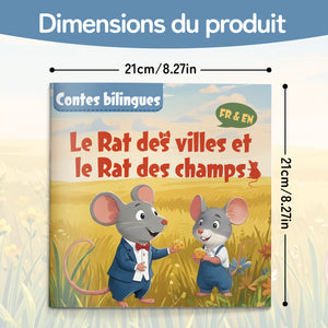 French-English bilingual animal fable reader for kids