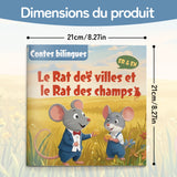 French-English bilingual animal fable reader for kids