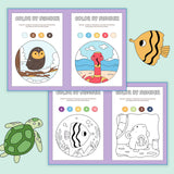 Printed preschool coloring book for creative fun and early learning