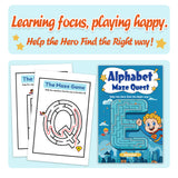 Ages 3-6 activity book for screen-free letter practice