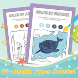 Color Party by Numbers for Kids product image 5 showing printed book details for screen-free reading and learning