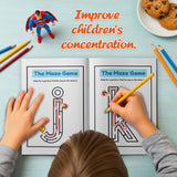 Alphabet Maze Quest for Kids product image 6 showing printed book details for screen-free reading and learning