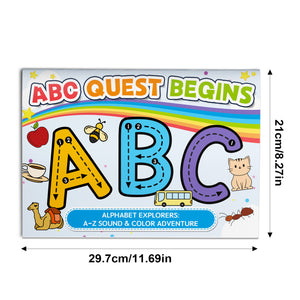 Landscape alphabet explorer coloring workbook for kids