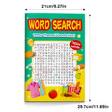 Animal vocabulary word search pages with writing practice lines