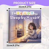 Children's bedtime book about sleeping alone, confidence, and positive sleep routines