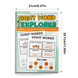 Early reading activity book with sight word practice and read trace write activities