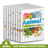 Animal Stickers 8-Book Nature Discovery Set