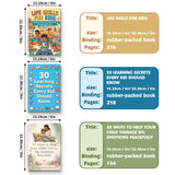 88 Ways to Help Your Child Manage Big Emot + Life Skills for Kids Cooking Cleaning and + 30 Learning Secrets Every Kid Should Know: 3-Book S bundle detail image, image 2, bundle ISBN 9798900666624