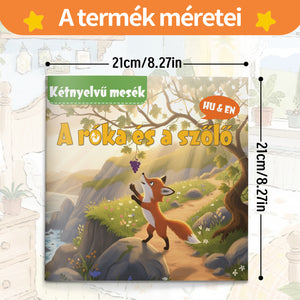 Hungarian-English bilingual animal fable reader for kids