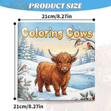 Cute farm animal coloring pages for children and early art practice