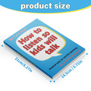 How to Listen So Kids Will Talk, Parenting Communication Guide for Moms and Dads, Family Relationship Book for Positive Discipline and Better Conversations