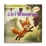 The Fox and the Grapes Polish-English Fable Book cover