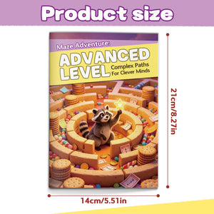 Advanced Maze Activity Workbook, Complex Puzzle Practice for Focus, Logic Skills, Hand Control and Strategic Thinking