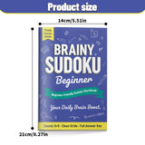 Brainy Sudoku Daily Brain Boost Set product image 6 showing printed book details for screen-free reading and learning