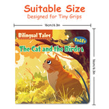 Suitable size panel for The Cat and the Birds bilingual storybook