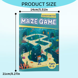 Progressive maze pages with longer pathfinding routes