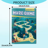 Progressive maze pages with longer pathfinding routes