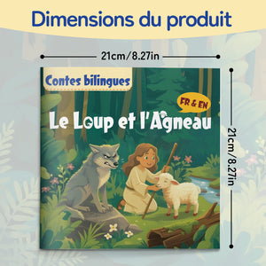 French-English bilingual animal fable reader for kids