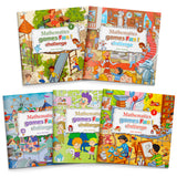 Fun mathematics activity book set for counting skills and brain development