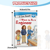 I Want to Be an Engineer Early Reader Book for Kids, Beginner Learn to Read Picture Book, First Words and Phonics Storybook About Building and Problem Solving