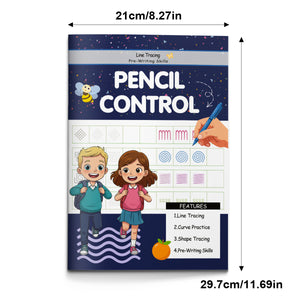 Pencil Control Workbook for Kids, Pre-Writing Skills Practice Book with Line Tracing, Curve Practice, Shape Tracing, Fine Motor Development, and Preschool Kindergarten Learning Activities