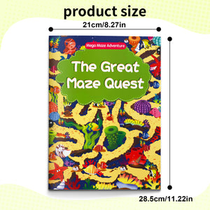 Children's maze puzzle adventure book for problem-solving and focus