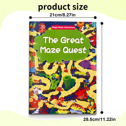 Children's maze puzzle adventure book for problem-solving and focus