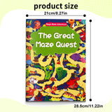 Children's maze puzzle adventure book for problem-solving and focus