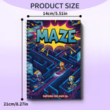 Challenge Maze Workbook for Kids, Hard Maze Puzzle Book with Tough Pathfinding Practice, Logic Training, Deep Focus Skills, and Brain Challenge Fun