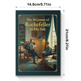 Printed Rockefeller letters book for discipline, life lessons, and reflection