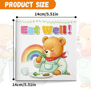 Children's daily routine book set about hygiene, getting dressed, bath time, and potty training