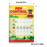 Pencil control activity book for early writing skills, lines, and shapes