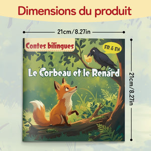 French-English bilingual animal fable reader for kids