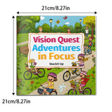 Kids visual puzzle book with stack up activities