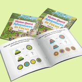 Children matching shapes and visual patterns