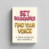 Set Boundaries, Find Your Voice: Teen Self-Respect Guide product image 6 showing printed book details for screen-free reading and learning