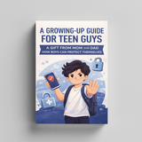 Growing-Up Guide for Teen Guys product image 6 showing printed book details for screen-free reading and learning