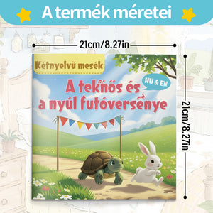 Hungarian-English bilingual animal fable reader for kids