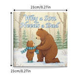 Father and son picture book for love, care, guidance, and emotional bonding