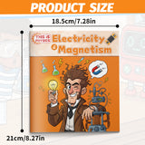 Children's physics book set covering matter, energy, sound, light, heat, electricity, magnetism, forces, and motion