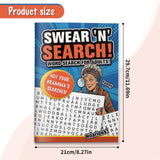 Humorous large print word search puzzle book for adults