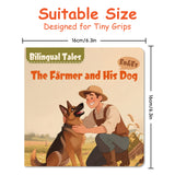 Suitable size panel for The Farmer and His Dog bilingual book