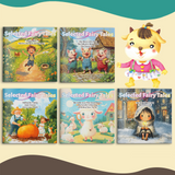 Selected Fairy Tales 5-Book Set: Happy Hans, Pigs, Turnip, Bunny, and Match Girl product image 6 showing printed book details for screen-free reading and learning