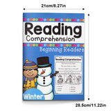 Children's reading workbook for short stories picture matching and questions